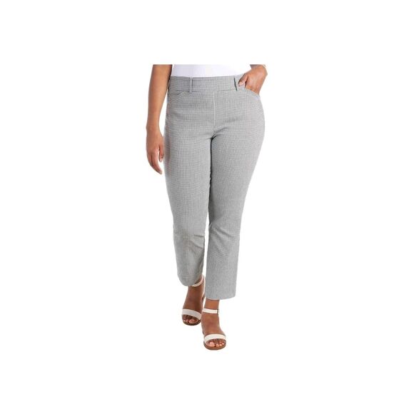 Hilary Radley Women Mid-Rise Stretch Pull-On Ankle Pant Multi Size XL - Picture 1 of 11
